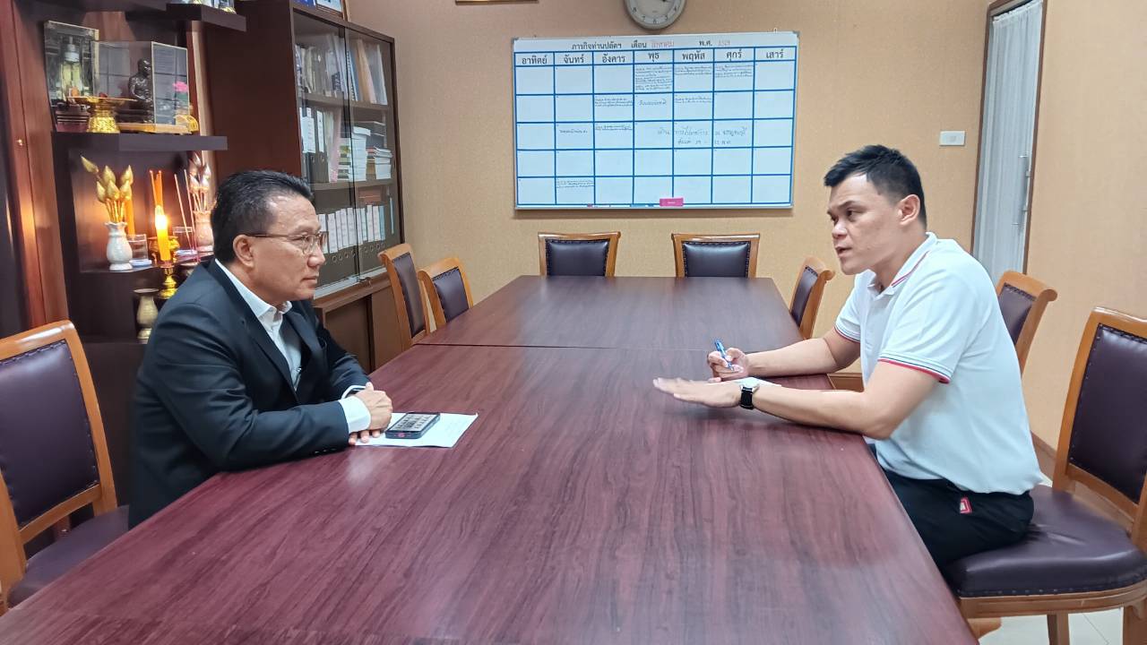 ให้สัมภาษณ์ผู้สื่อข่าวฯ เรื่องเตรียมการจัดการเลือกตั้งนายกองค์การบริหารส่วนจังหวัดขอนแก่น แทนตำแหน่งที่ว่าง